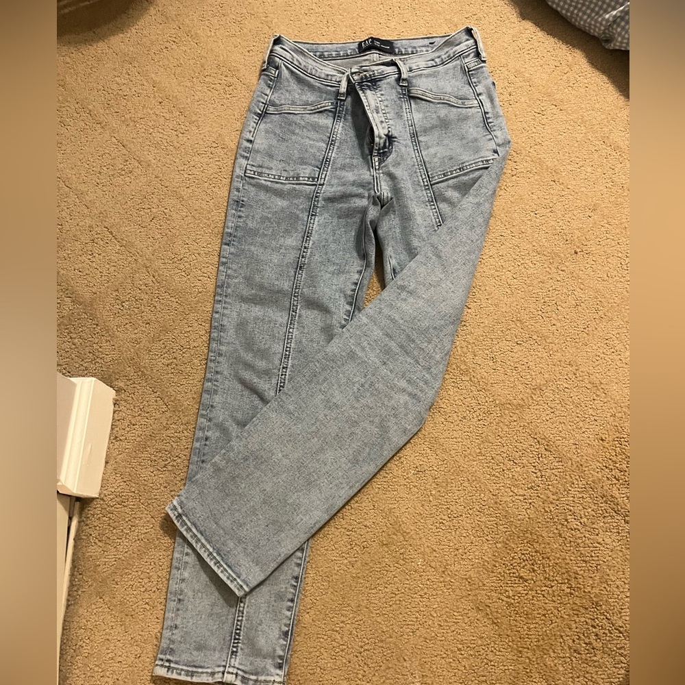 GAP high rise seamed soft vintage